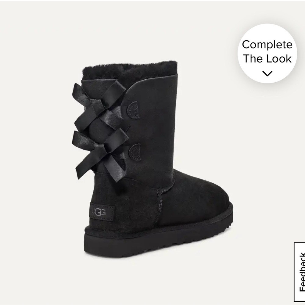 Black Ugg Bailey Bow boots